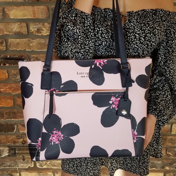 Kate Spade Cameron Pocket Tote Large Grand Flora - Picture 2 of 6